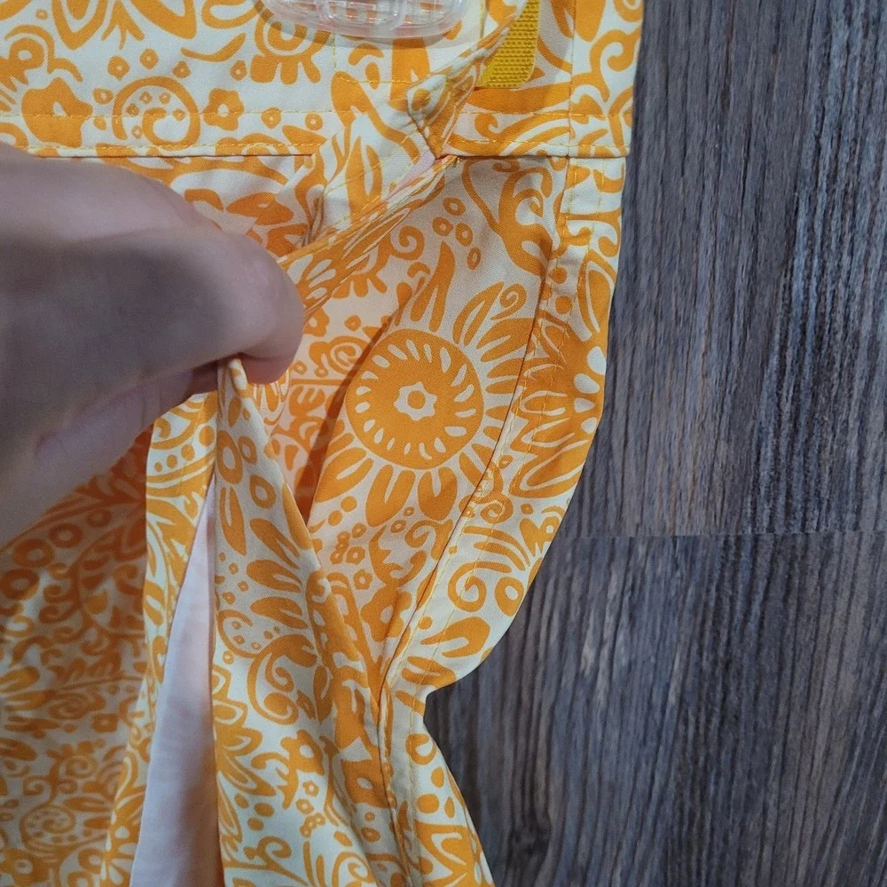 Rip Skirt Hawaii Size Medium Skirt Length #1 Yellow Floral Beach Surf Quick-Dry